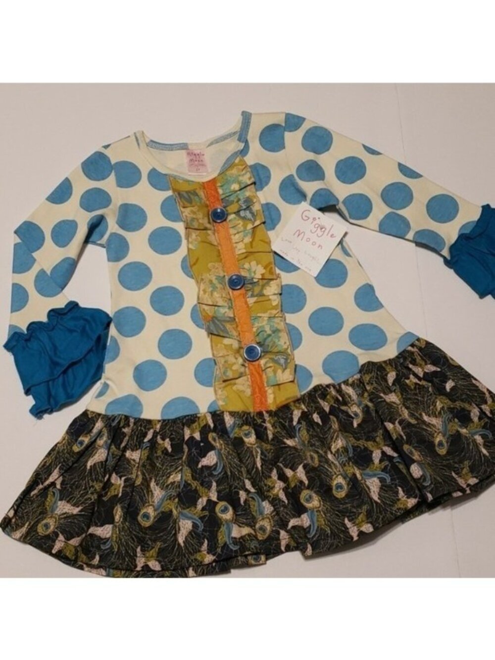 Giggle Moon tunic dress  sz 2 toddler girt Streams of water New